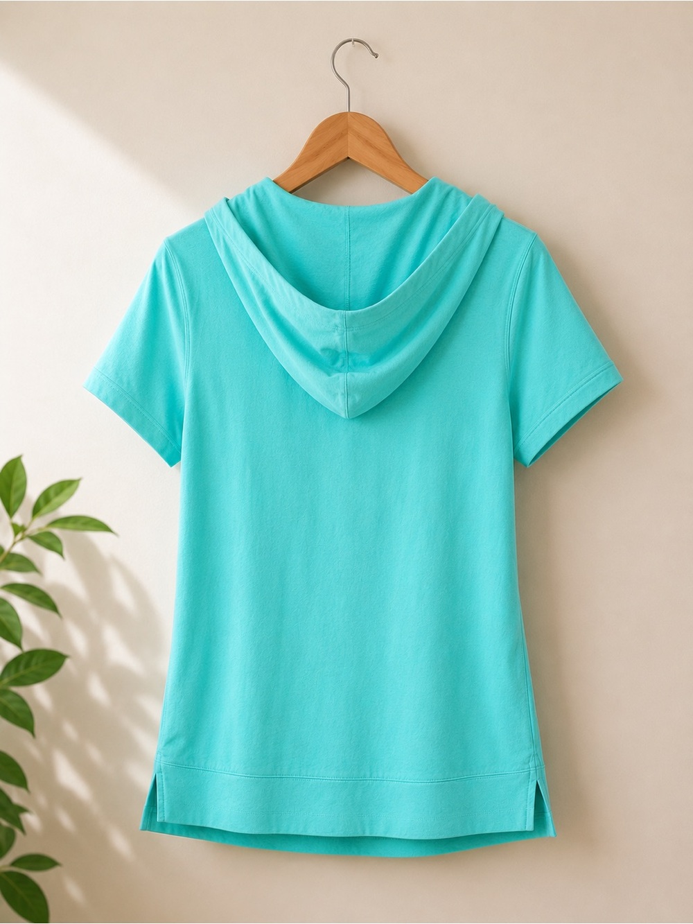 Nike 🎾 Flagship Short Sleeve Preppy Tennis Hoodie, Pocket, Size XS - Preppy Teal - Picture 11 of 16